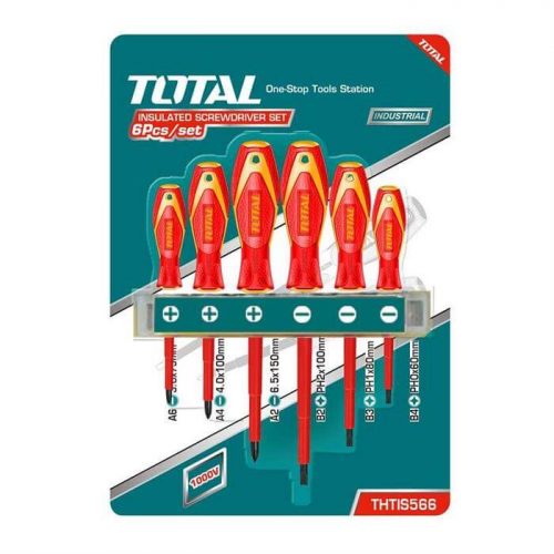 TOTAL TOOLS - Set Cacciaviti Isolati da 6 pezzi