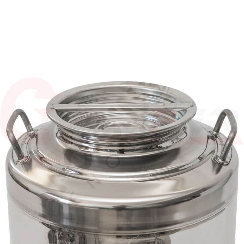 BELVIVERE - Contenitore per olio in acciaio inox saldato 30/50 lt